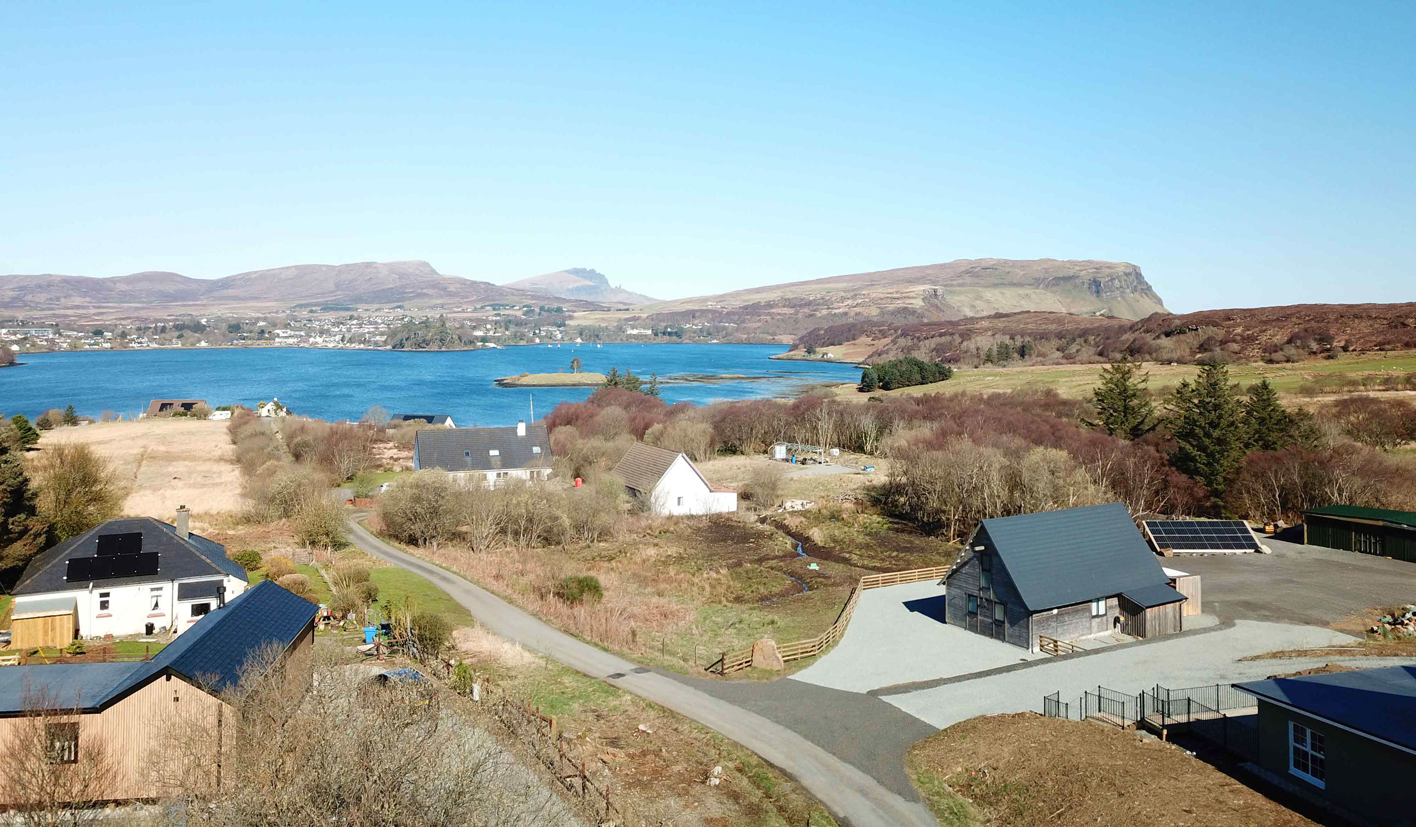 Wake up to amazing sea and mountain views from The Old Workshop self catering accommodation near Portree