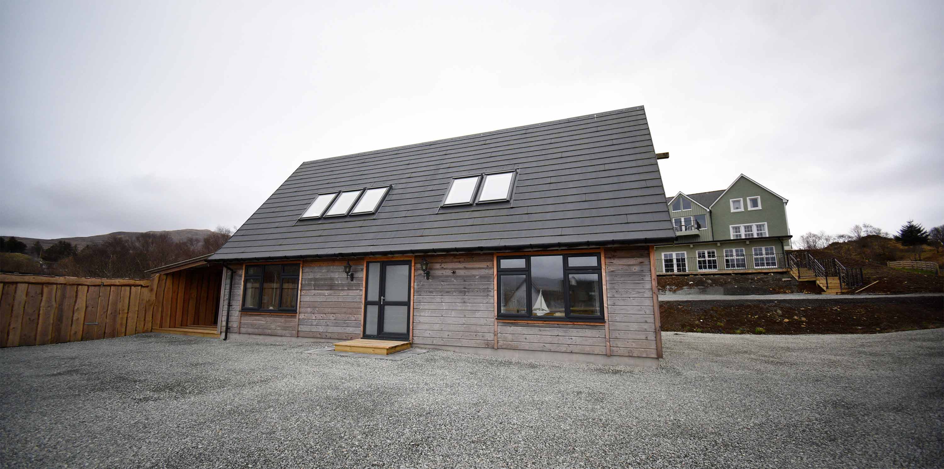 The Old Workshop self catering accommodation near Portree contains a private guest parking area